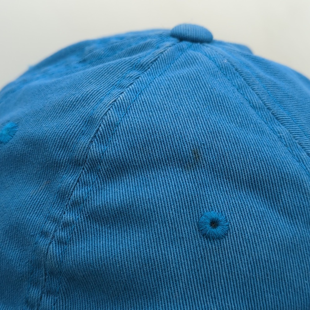 The North Face Hat Cap Horizontal Spell Out Logo Unisex Blue One Size Adjustable - Picture 5 of 16